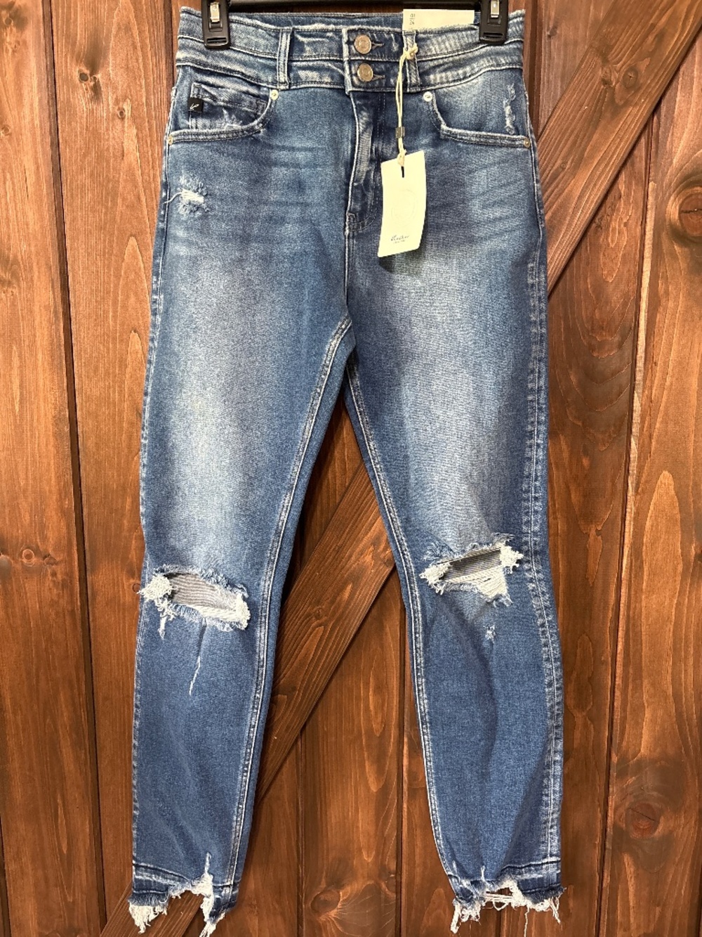 Kancan high rise slim straight jeans